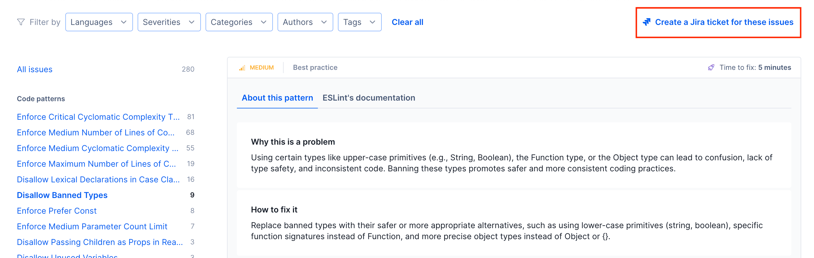 Create Jira Ticket for multiple issues